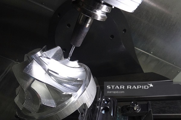 Precision 5-axis machining of aluminum rotor at Star Rapid