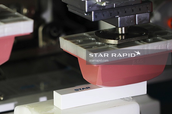 Pad printing in Star Rapid's painting room