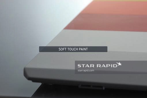 Sample template of soft-touch paints, Star Rapid finishing services