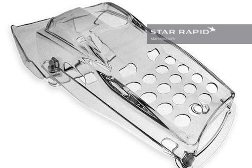 Sample of vapor polished plastic enclosure, Star Rapid finishing service