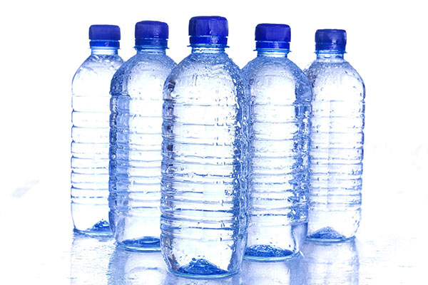 Image of PET water bottles