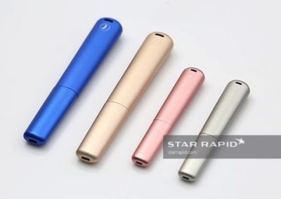 Anodized and Machined Housings for E-Cigarette Prototypes