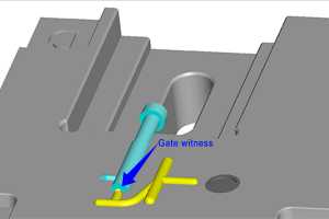 Illustration of gate witness for plastic injection molding at Star Rapid