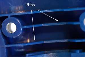 Image of PIM rib detail, Star Rapid DFM instruction