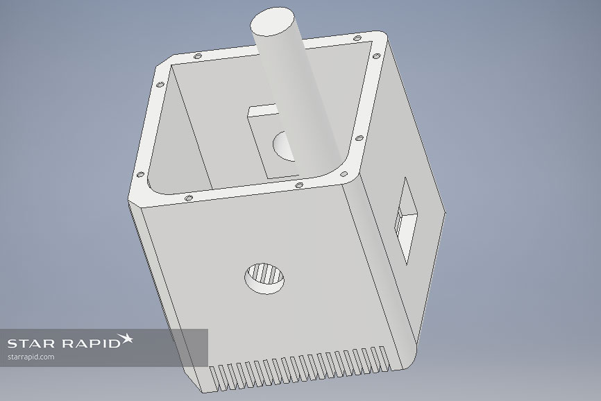3D CAD model of a part manufacturing