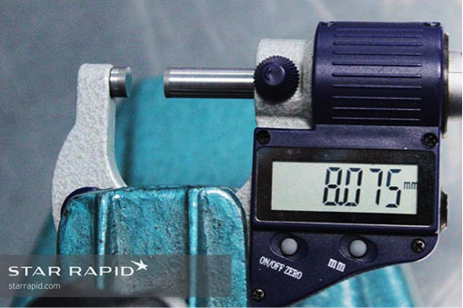 Digital micrometer used at Star Rapid