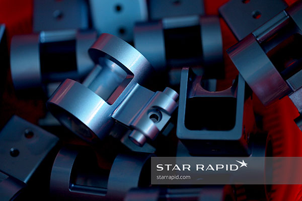 Blue anodized parts at Star Rapid