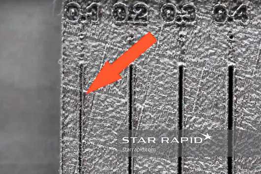 Star Rapid 3D printing design template for gap thickness