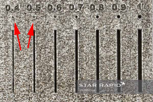 Star Rapid 3D printing design template for hole diameter