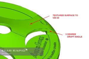 Image of surface texture analysis, Star Rapid DFM 