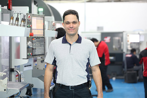 Jon Ross in the workshop