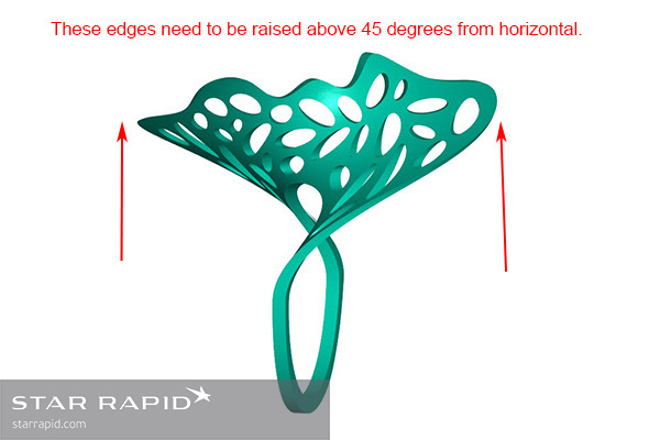 Close-up of 3D CAD edge detail