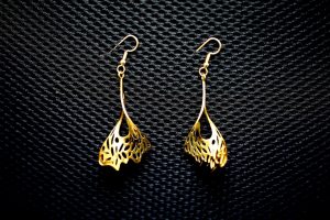 A closer look to butterfly earrings