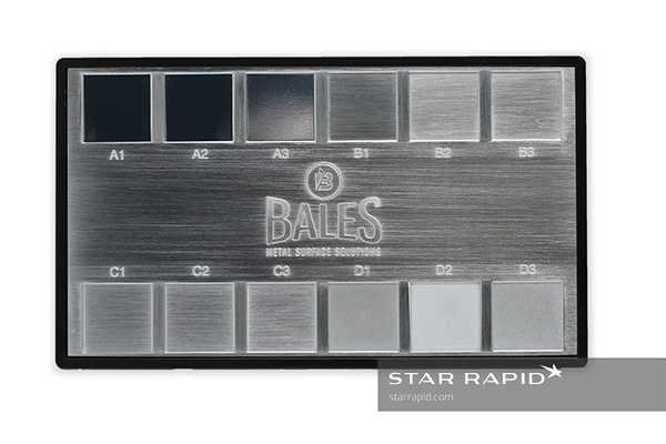 Star Rapid uses surface roughness comparators like these from Bales.