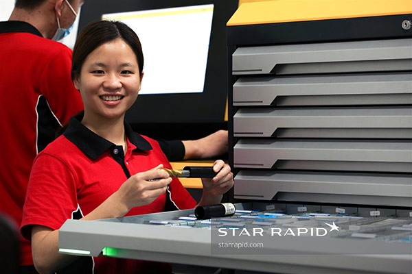 Guhring tool vending machine for CNC cutters, drills and mills at Star Rapid.