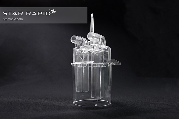 Star Rapid's sample of Marco Beverage reservoir made with 3D conformal cooling.