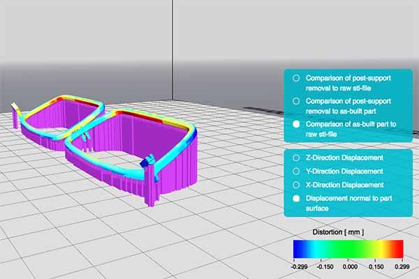 Screen capture of 3D mapped heat zones