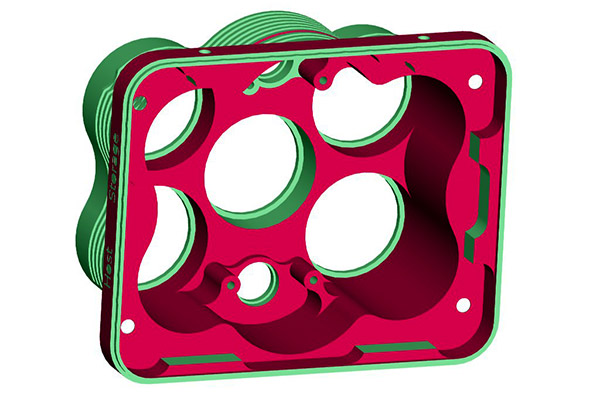 3D CAD files are used to set up the CNC cutting program