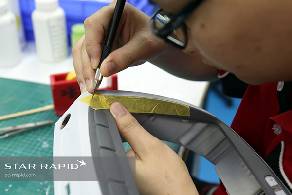 Masking off prototype at Star Rapid