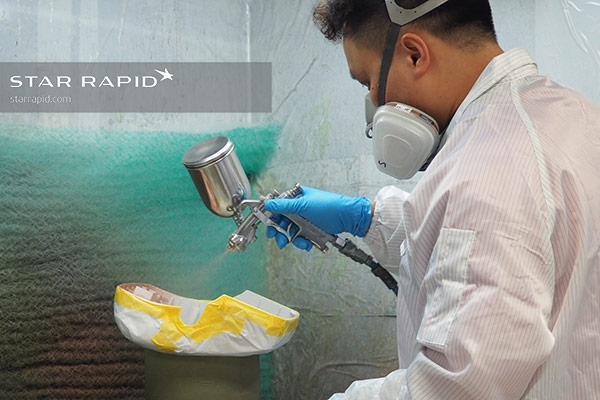 Painting EMC coating at Star Rapid