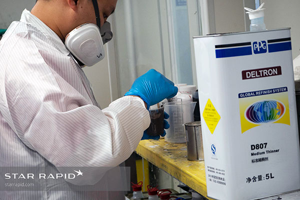 Paint mixing at Star Rapid
