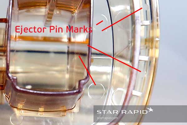ejector pins, nedap case study, molded part, star rapid