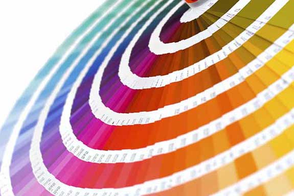 Sample of Pantone colors