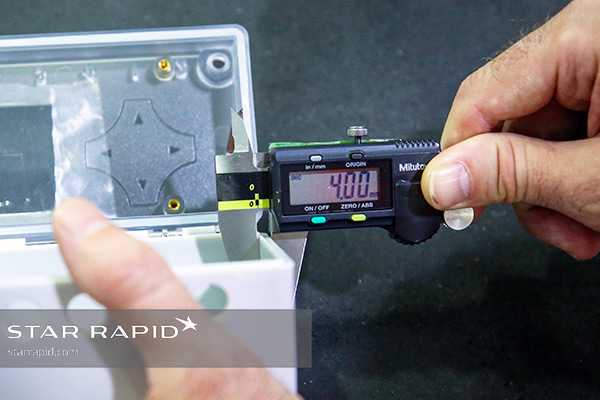 Measuring Metron4 wall thickness