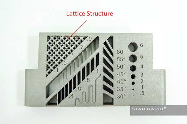 Detail of 3D printed lattice