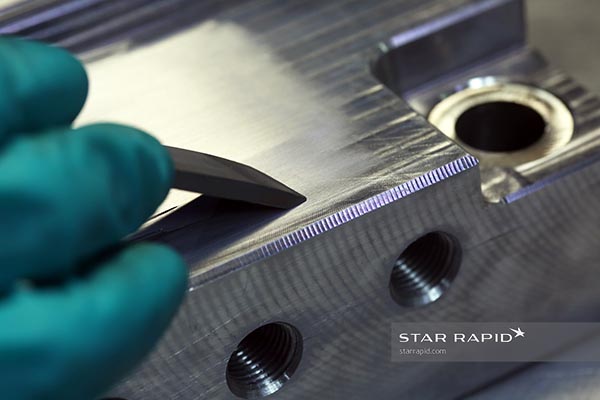 Hand sanding PIM tool at Star Rapid