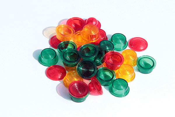 Multicolored micro molded lenses, from Star Rapid