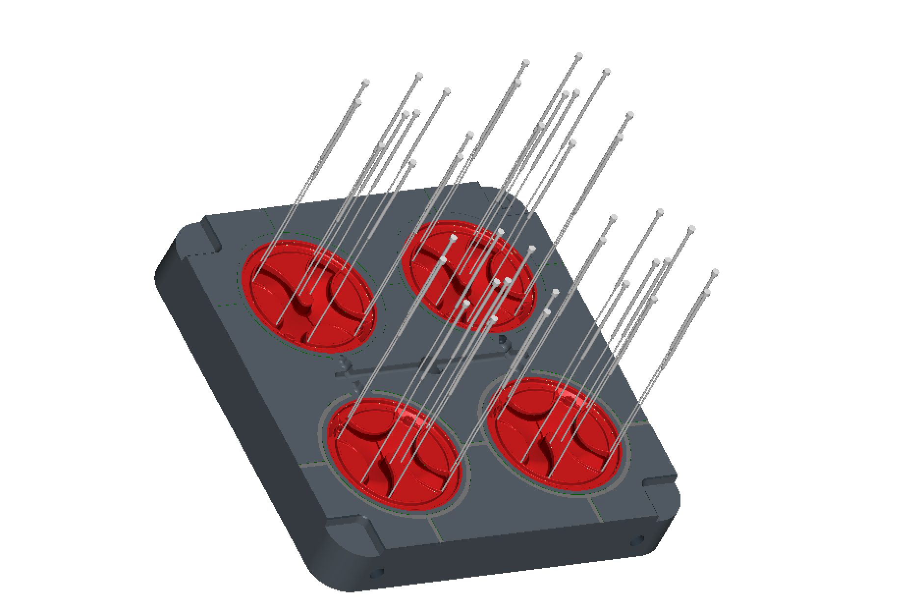 Computer drawing of an ejector pin design