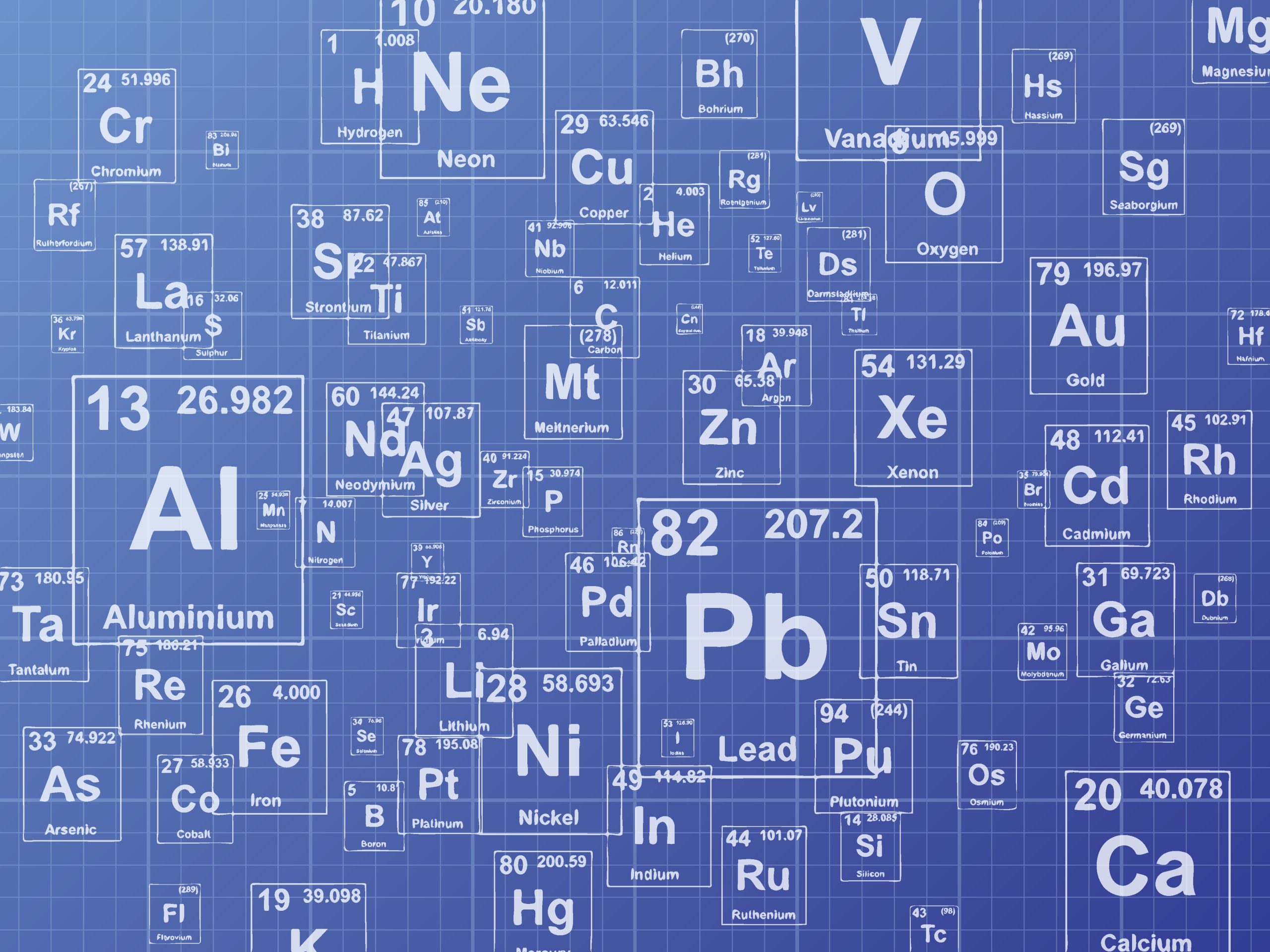 Chemical Elements Blueprint