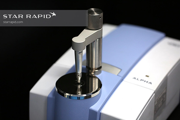 Bruker Alpha II FTIR Infrared Spectrometer in Star Rapid's QC lab