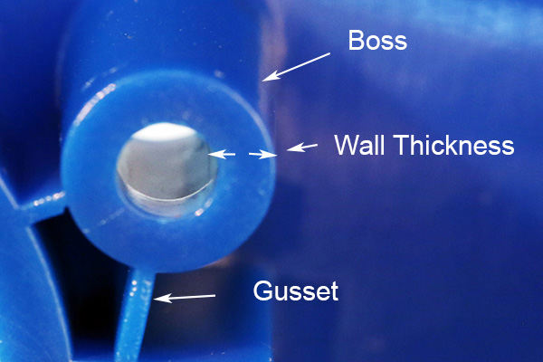 Image of boss detail from Star Rapid for DFM instruction