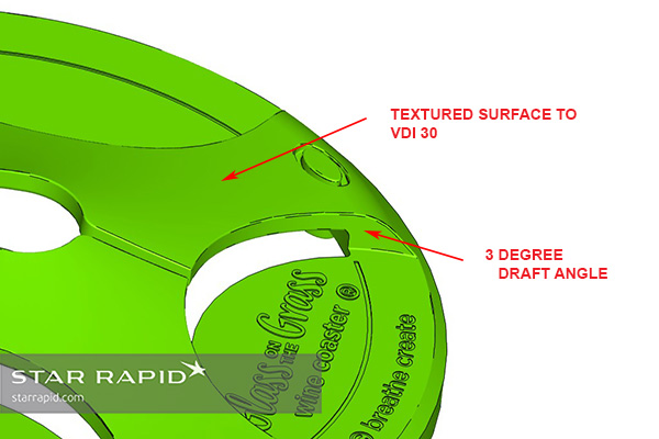 Image of surface texture analysis, Star Rapid DFM