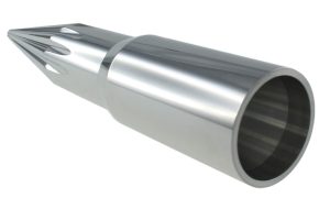 Back-side view of the completed meter pump nozzle