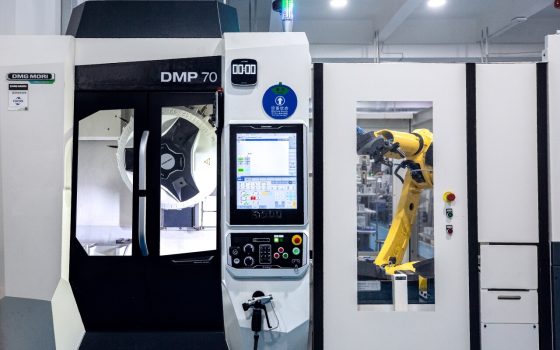 Robotic arm automates tasks and leads to better cycle times